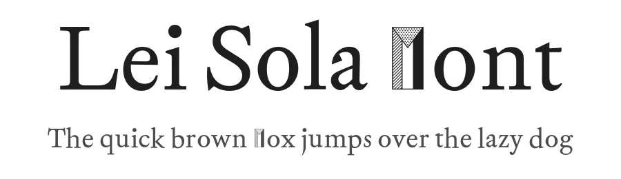 Lei Sola Font by Caterina Santullo — Sans Serif Font