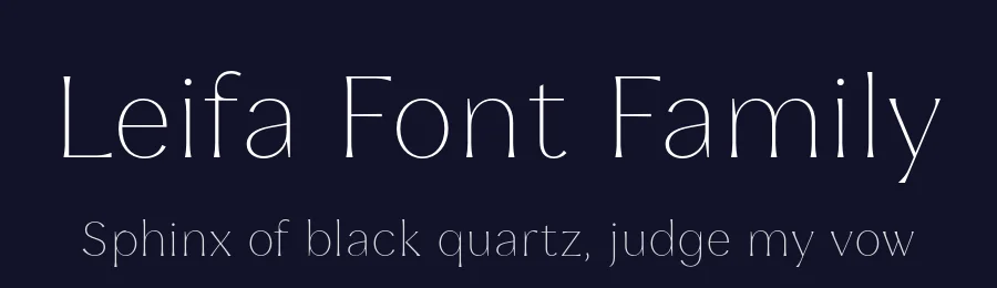 Leifa Font Family by Identity Letters — Serif Font — thumbnail 2