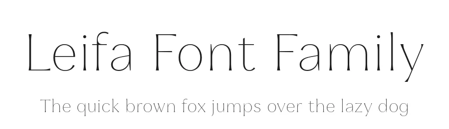 Leifa Font Family by Identity Letters — Serif Font