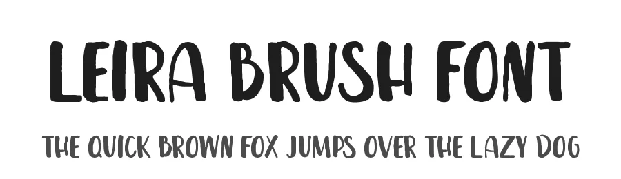 Leira Brush Font by Gatis Vilaks β Script Handwritten Font
