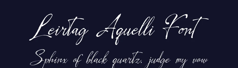 Leirtag Aquelli Font by Denustudios — Decorative Font — thumbnail 2