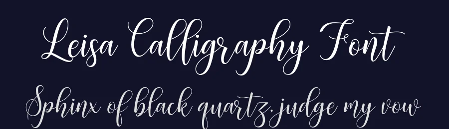 Leisa Calligraphy Font by Amarlettering — Script Handwritten Font — thumbnail 2