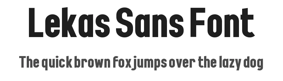 Lekas Sans Font by Wahyu Eka Prasetya — Sans Serif Font