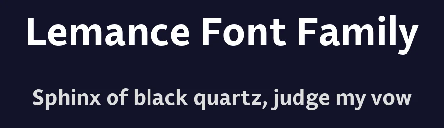 Lemance Font Family by daltonmaag — Sans Serif Font — thumbnail 2
