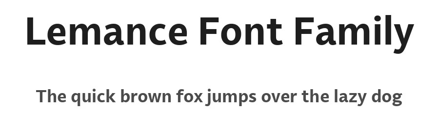 Lemance Font Family by daltonmaag β Sans Serif Font