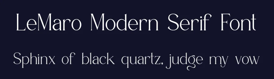 LeMaro Modern Serif Font by ErmediaStudio — Serif Font — thumbnail 2