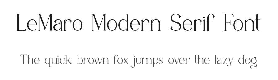 LeMaro Modern Serif Font by ErmediaStudio — Serif Font