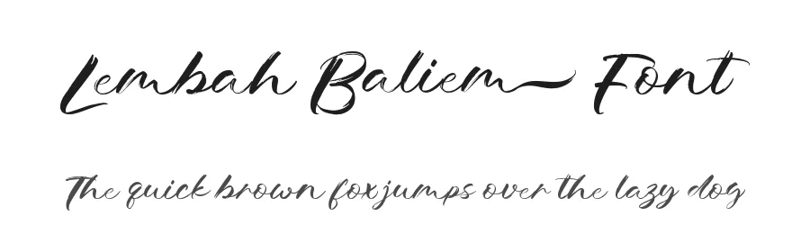 Lembah Baliem Font by letterara — Script Handwritten Font