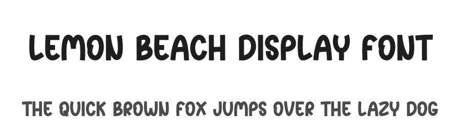 Lemon Beach Display Font by creativeletter — Display Font