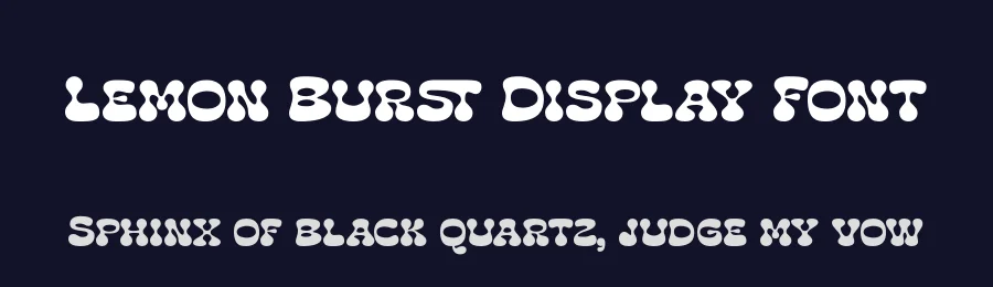 Lemon Burst Display Font by timelesstype.co — Display Font — thumbnail 2