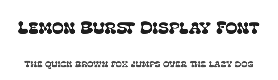 Lemon Burst Display Font by timelesstype.co — Display Font