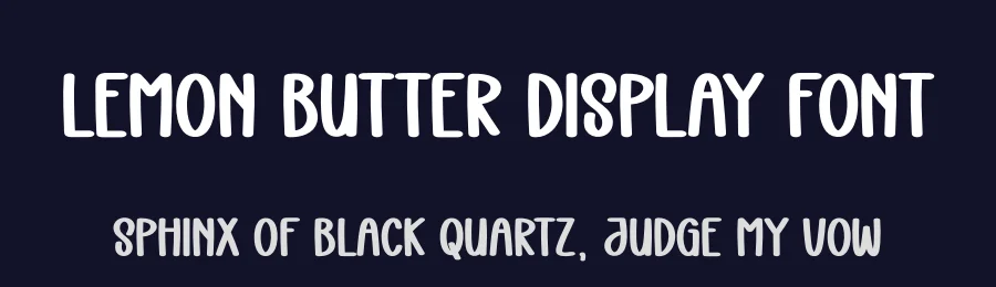 Lemon Butter Display Font by andikastudio — Display Font — thumbnail 2