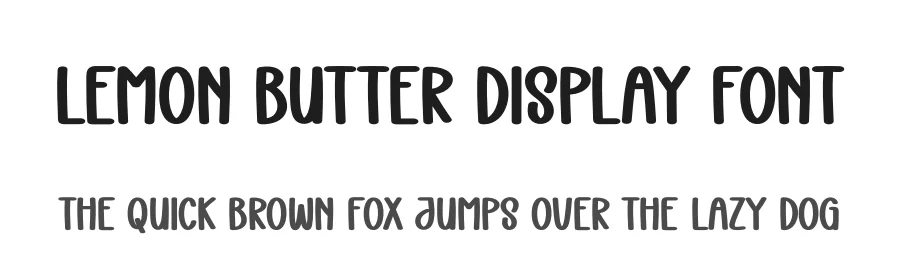 Lemon Butter Display Font by andikastudio — Display Font