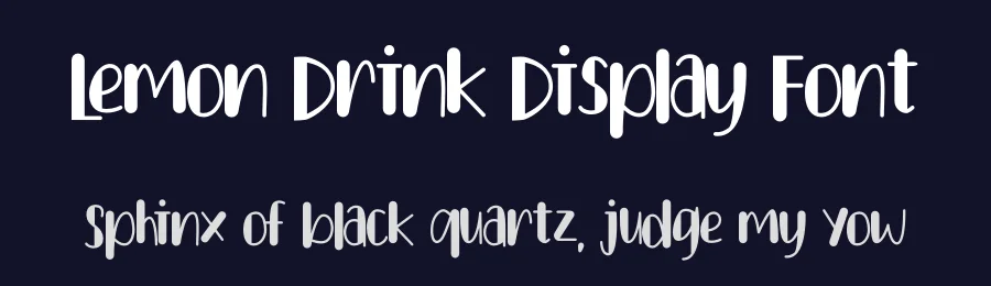 Lemon Drink Display Font by letterenastudios — Display Font — thumbnail 2