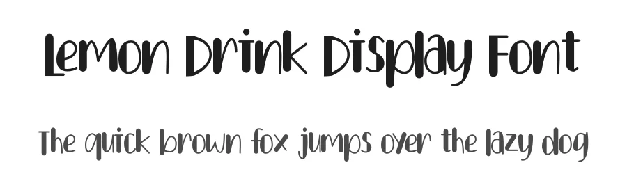 Lemon Drink Display Font by letterenastudios — Display Font