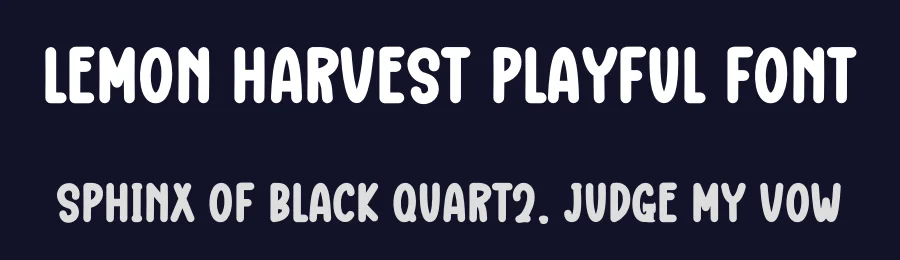 Lemon Harvest Playful Font by freshtypeink — Display Font — thumbnail 2