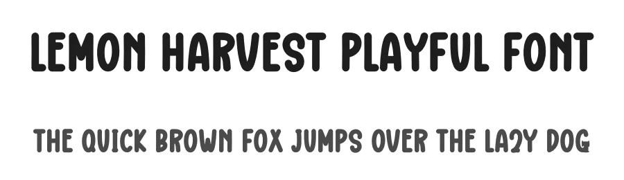 Lemon Harvest Playful Font by freshtypeink — Display Font