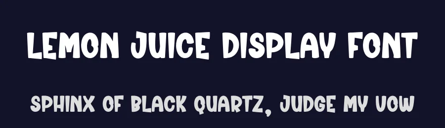 Lemon Juice Display Font by creativeletter — Display Font — thumbnail 2