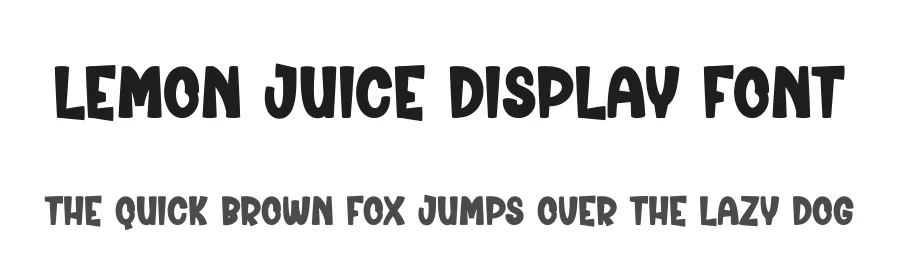Lemon Juice Display Font by creativeletter — Display Font