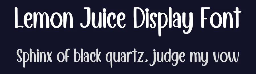 Lemon Juice Display Font by inermediaSTUDIO — Display Font — thumbnail 2