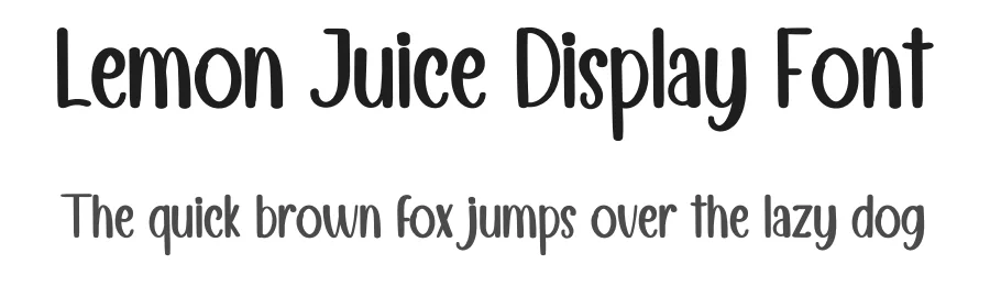Lemon Juice Display Font by inermediaSTUDIO — Display Font