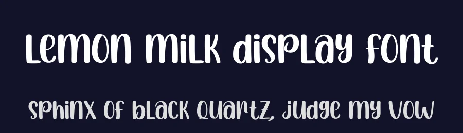 Lemon Milk Display Font by creativeletter — Script Handwritten Font — thumbnail 2