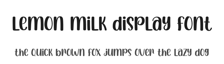 Lemon Milk Display Font by creativeletter — Script Handwritten Font