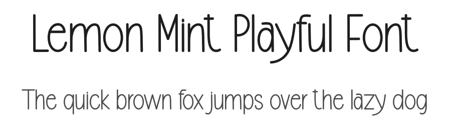 Lemon Mint Playful Font by freshtypeink — Display Font