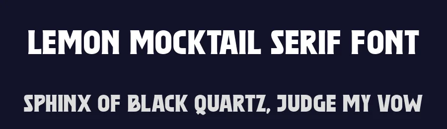 Lemon Mocktail Serif Font by Fikryal Studio — Display Font — thumbnail 2
