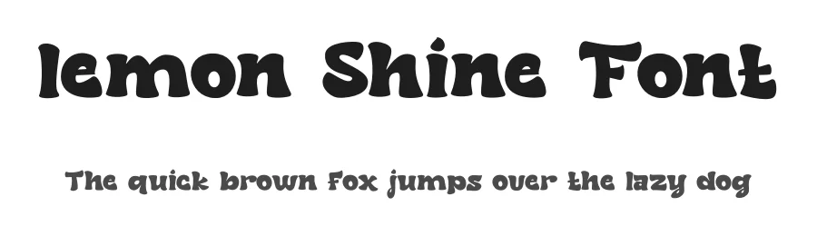 lemon Shine Font by sugiharto1790 — Sans Serif Font