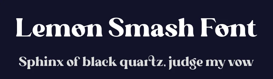 Lemon Smash Font by Krismagraph — Serif Font — thumbnail 2