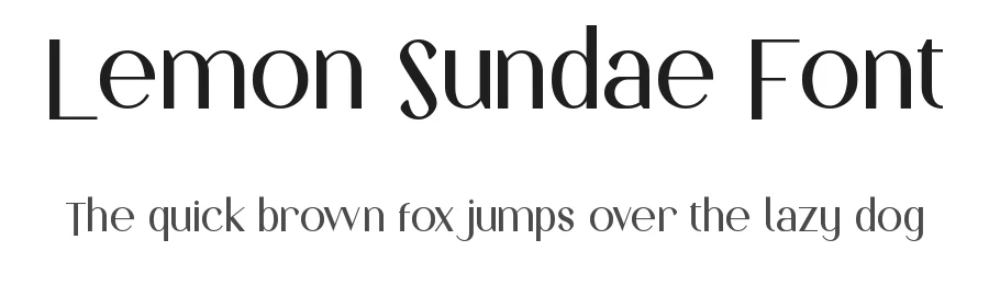 Lemon Sundae Font by noahtype — Sans Serif Font