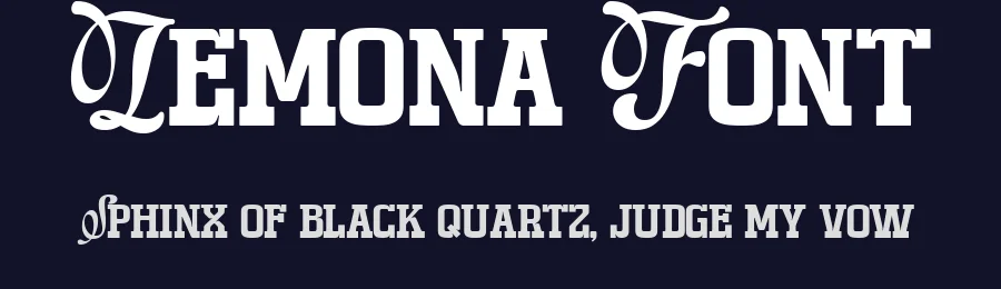 Lemona Font by burntilldead — Slab Serif Font — thumbnail 2