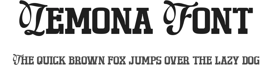 Lemona Font by burntilldead — Slab Serif Font