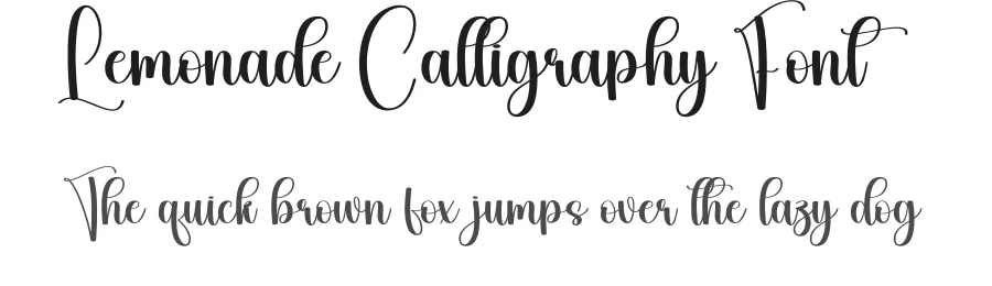 Lemonade Calligraphy Font by creativeletter — Script Handwritten Font