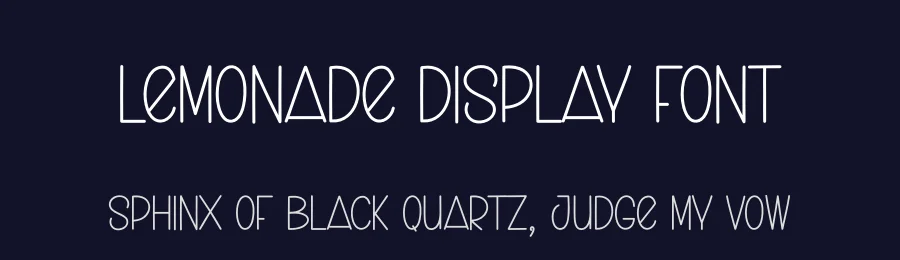 Lemonade Display Font by creativeletter — Display Font — thumbnail 2