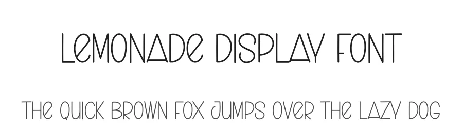 Lemonade Display Font by creativeletter — Display Font