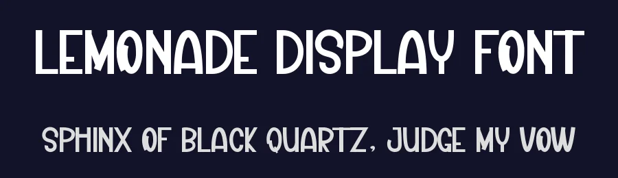 Lemonade Display Font by inermediaSTUDIO — Display Font — thumbnail 2