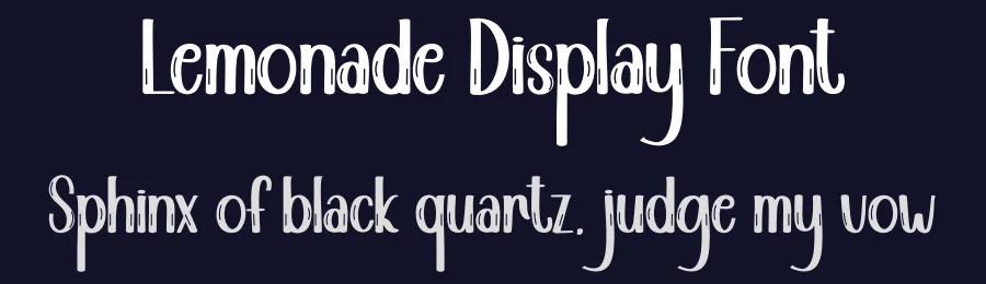 Lemonade Display Font by andikastudio — Display Font — thumbnail 2