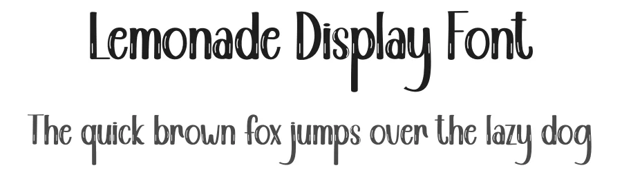 Lemonade Display Font by andikastudio — Display Font