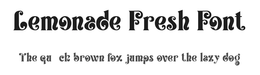 Lemonade Fresh Font by Say Studio — Display Font