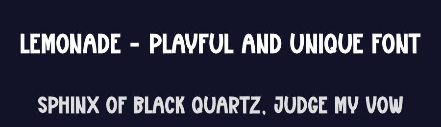 Lemonade – Playful And Unique Font by andikastudio — Display Font — thumbnail 2