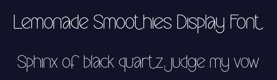 Lemonade Smoothies Display Font by creativeletter — Display Font — thumbnail 2