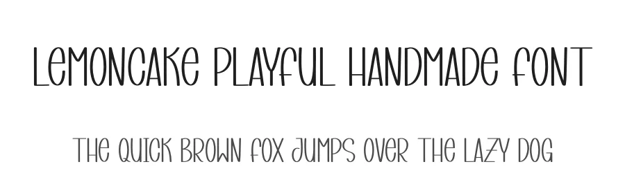 Lemoncake Playful Handmade Font by andikastudio — Display Font