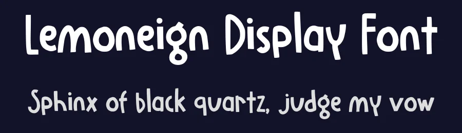 Lemoneign Display Font by teesley — Display Font — thumbnail 2