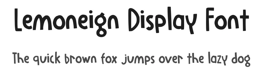 Lemoneign Display Font by teesley — Display Font