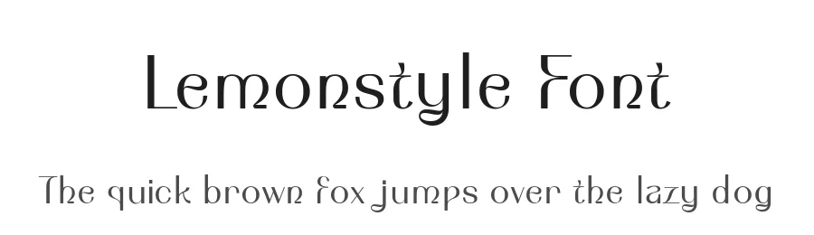 Lemonstyle Font by ffeeaarr — Sans Serif Font