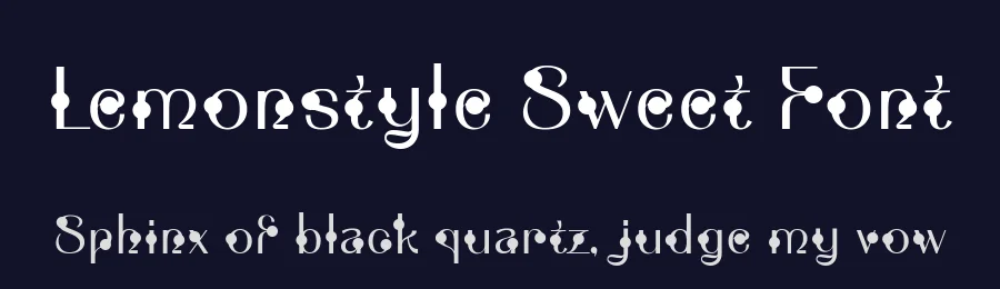 Lemonstyle Sweet Font by ffeeaarr — Display Font — thumbnail 2