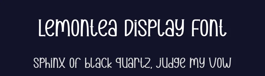 Lemontea Display Font by creativeletter — Display Font — thumbnail 2
