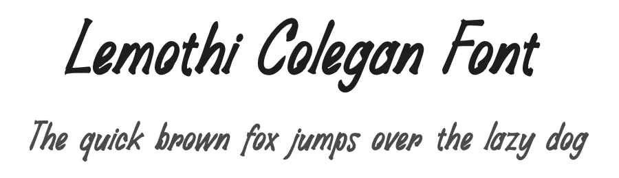 Lemothi Colegan Font by ErmediaStudio โ Script Handwritten Font